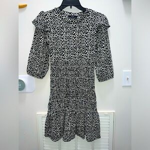 ASOS Floral Black & White Mini Dress